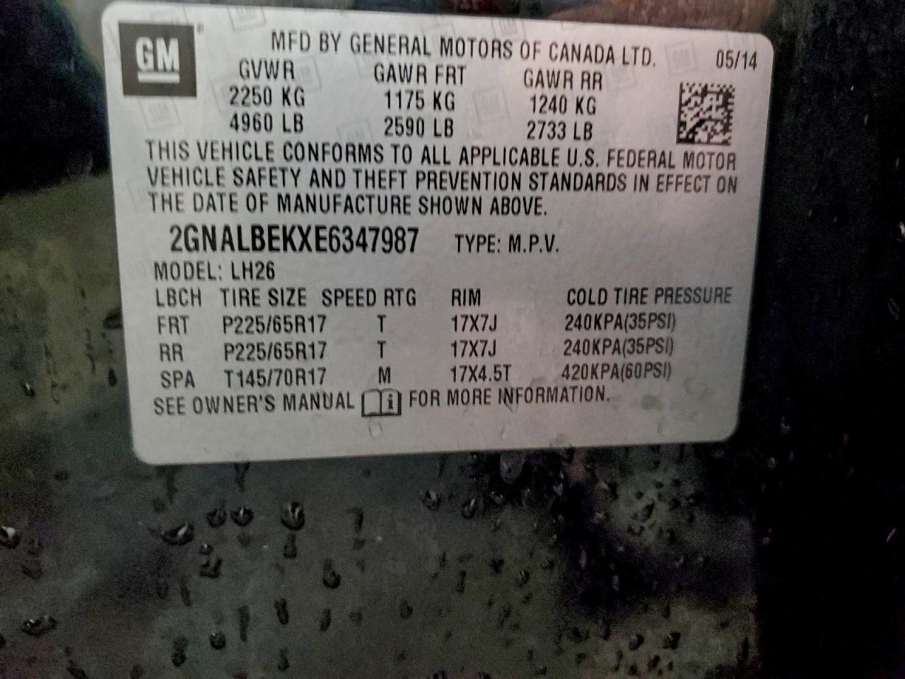 Chevrolet Equinox Lt Image 12