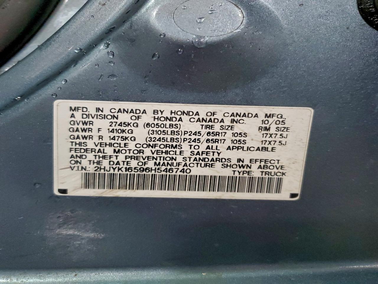 Honda Ridgeline Rtl Image 5