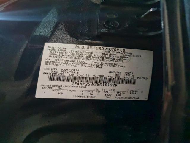 Ford Taurus Limited Image 9